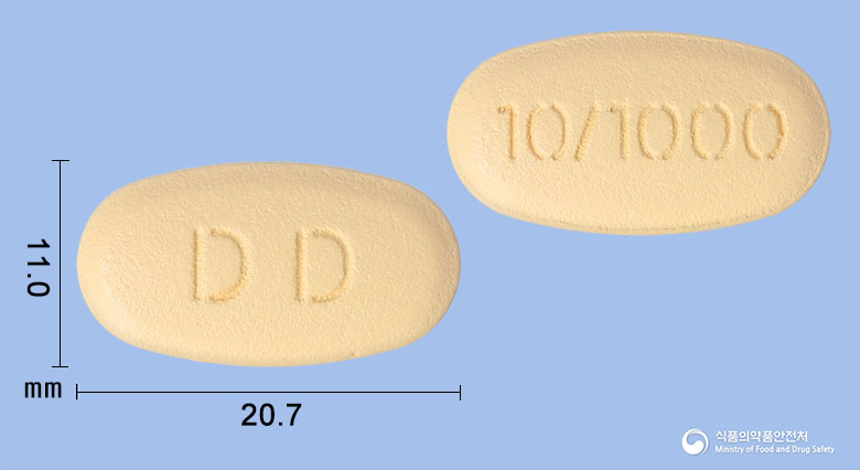 다플디엠메트서방정 10/1000mg